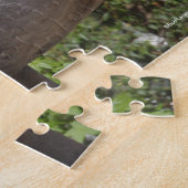 Grauer andalusischer Hengst mit Blick auf Mirror Puzzle (Seite)