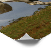 Grauer andalusischer Stallion gegen Sky Poster (Ecke)