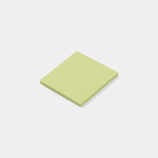 Grauer Apfelgrün (Vollfarbe) Post-it Klebezettel (angewinkelt)