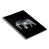 Grauer Aquarell-Elefant Notizblock (Rechte Seite)