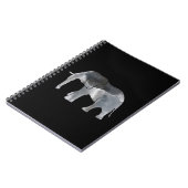 Grauer Aquarell-Elefant Notizblock (Linke Seite)