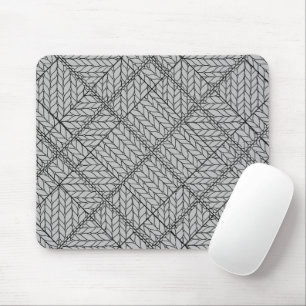 GRAUER ARGYLE-STRICKMAUSPAD MOUSEPAD