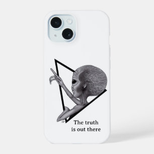 Grauer Außerirdischer, die Wahrheit ist da draußen iPhone 15 Hülle