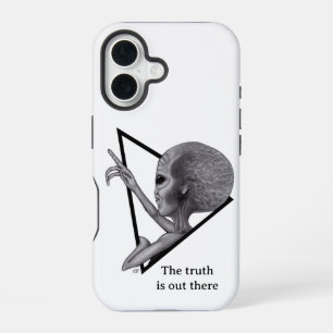 Grauer Außerirdischer, die Wahrheit ist da draußen iPhone 16 Hülle