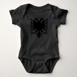 Grauer Baby-Pullover Albaniens Eagle Baby Strampler