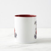 Grauer Bär mit Herz Tasse (Zentrum)