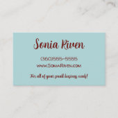 Grauer Berg mit roten Bäumen Wasserfarbe Custom Visitenkarte (Vorderseite)