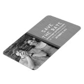 Grauer Binärkode Foto Speichern des Datumsfensters Magnet (Linke Seite)