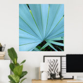 Grauer Bismarck Palm Tree Nah nach Print Poster (Heimbüro)