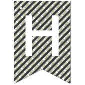 Grauer, blauer u. grüner Geburtstag Wimpelkette (Zweite Fahne)