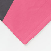 grauer Block des eleganten Küken-Rosengoldrosas Fleecedecke (Ecke)