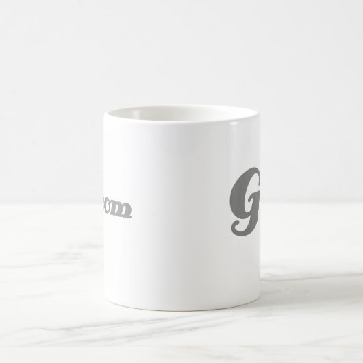 Grauer Bräutigam Kaffeetasse (Mittel)