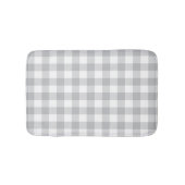 Grauer Büffel-karierte Checkered Muster-Wolldecke Badematte (Vorderseite)