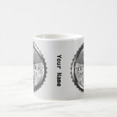 Grauer Caduceus Kinderkrankenschwester Kaffeetasse (Mittel)