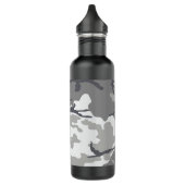 Grauer Camouflage-Stahl 24 Unze. Wasserflasche Edelstahlflasche (Links)