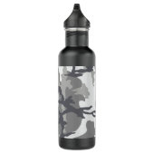 Grauer Camouflage-Stahl 24 Unze. Wasserflasche Edelstahlflasche (Rechts)