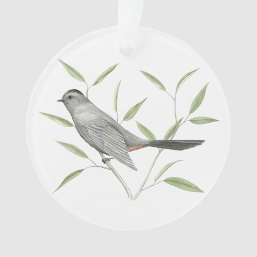 Grauer Catbird Ornament (Vorderseite)