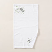 Grauer Catbird-Vogel-Kunst Badhandtuch Set (Handtuch)