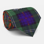 Grauer Clan karierter schottischer Kilt Tartan Krawatte (Gerollt)