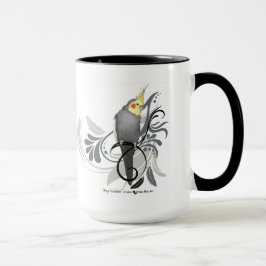 Grauer Cockatiel Tasse