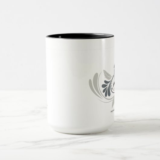 Grauer Cockatiel Tasse (Zentrum)