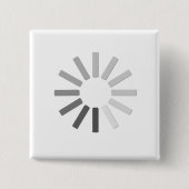 grauer Computerladen-Symbolknopf Button (Vorderseite)