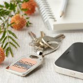 Grauer Deko Blühte Schlüsselanhänger (Seite)