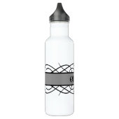 Grauer Deko Geblüht Trinkflasche (Links)