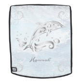 Grauer Dolphin Personalisierter Rucksack (Abnehmbare Front)