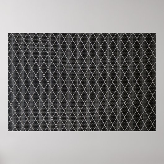 Grauer Drahtzaun Poster (Vorne)
