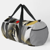 Grauer Duffel Bag Trend Abstrakt Black Gold Duffle Bag (Rechte Ecke)