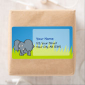 Grauer Elefant Cartoon (Insitu)