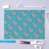 Grauer Elefant Cartoon Seidenpapier (Handwerk)