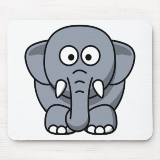 GRAUER ELEFANT MOUSEPAD (Vorne)