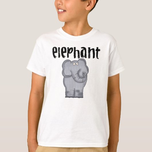 Grauer Elefant T-Shirt (Vorderseite)