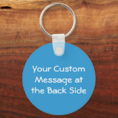 Grauer Elephant Cartoon Schlüsselanhänger (Rückseite)