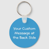 Grauer Elephant Cartoon Schlüsselanhänger (Rückseite)