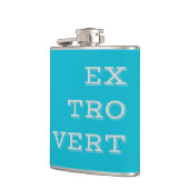 Grauer Extrovert Vinyl Flask Flachmann (Links)