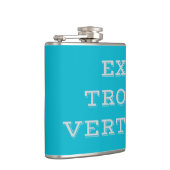 Grauer Extrovert Vinyl Flask Flachmann (Rechts)
