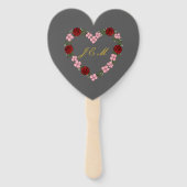 Grauer Fächer mit Blumenkrone (Los 10 (Vorderseite)