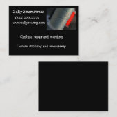 Grauer Faden Visitenkarte (Vorne/Hinten)