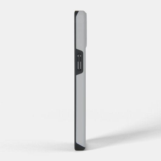 Grauer Farbblock - Gehäuse iPhone Hülle (Rechte Seite)