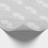 Grauer Feiertag Bell und Geschenkpapier (Ecke)