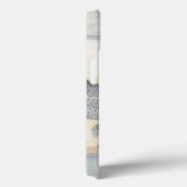 Grauer Fisch auf Beige Hintergrund Case-Mate iPhone Hülle (Rückseite / Rechts)