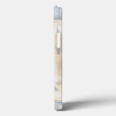 Grauer Fisch auf Beige Hintergrund Case-Mate iPhone Hülle (Rückseite / Links)