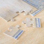 Grauer Fisch auf Beige Hintergrund Puzzle (Seite)