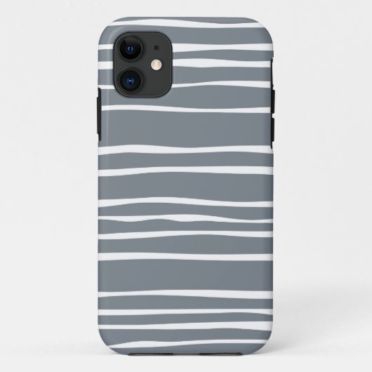 Grauer flippiger gestreifter iPhone 5/5S Kasten Case-Mate iPhone Hülle (Rückseite)