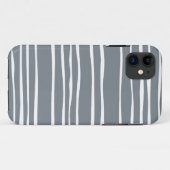 Grauer flippiger gestreifter iPhone 5/5S Kasten Case-Mate iPhone Hülle (Rückseite (Horizontal))