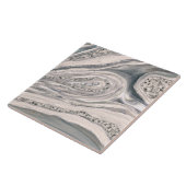 Grauer flüssiger Marmor und Kristall - Perle und S Fliese (Seite)