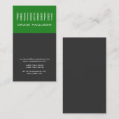 Grauer Forest Green Strip Visitenkarte (Vorne/Hinten)